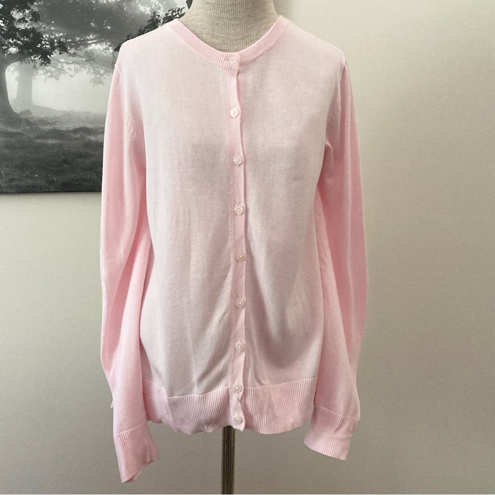 NWT Croft & Barrow The Classic Cardigan, Pink